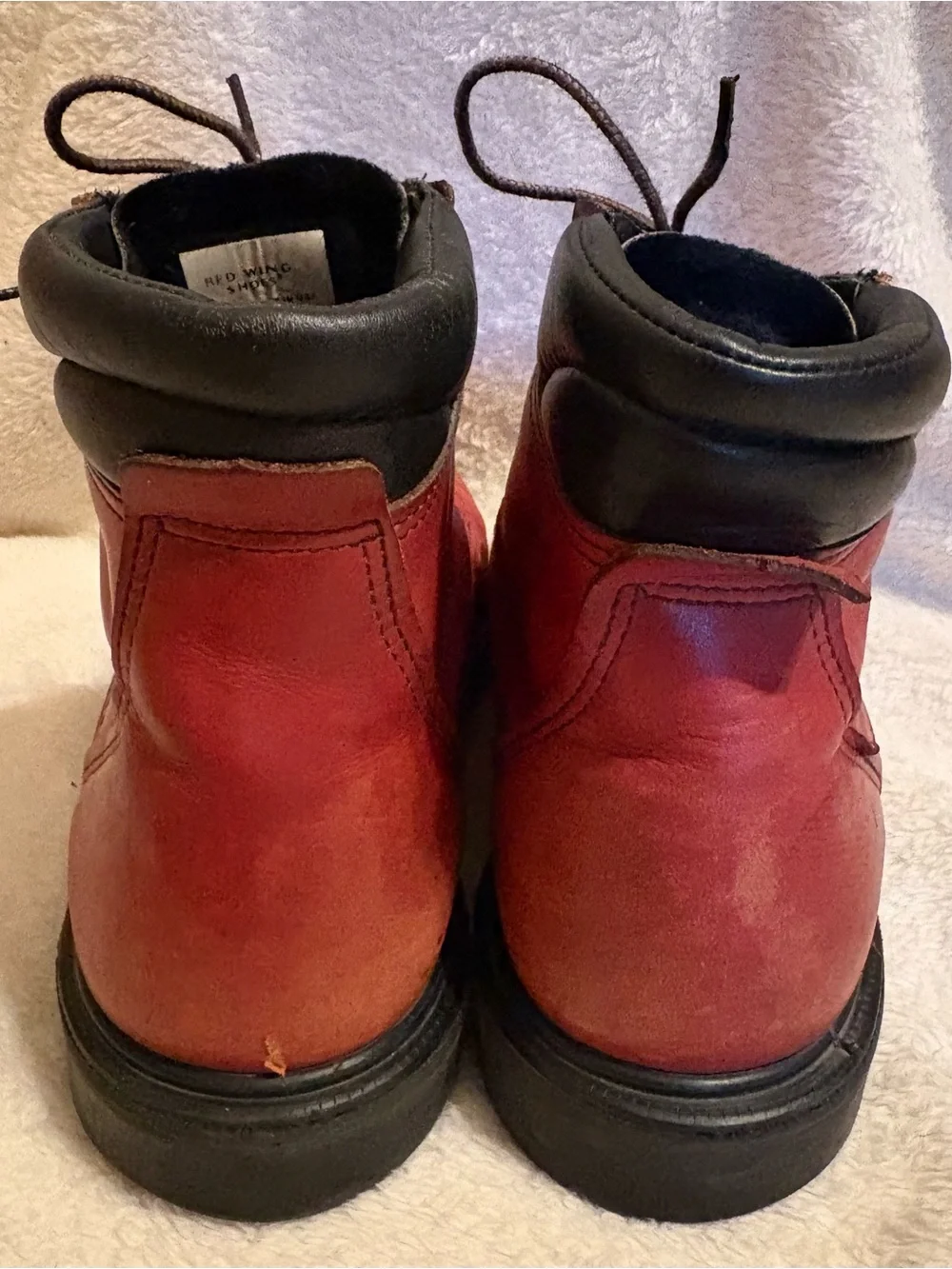 Men’s Red Wing 6” Supersole Soft Toe Red Moc Work Boots 11.5 USA Made 202